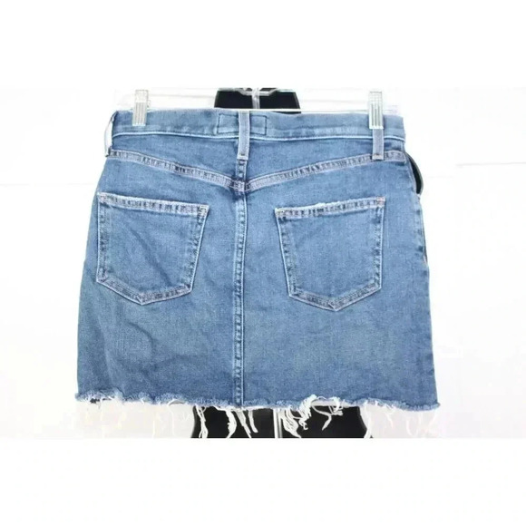 CURRENT/ELLIOTT NWT Womens Sz 25 Bermuda Denim 5 Pocket Exposed Fly Mini Skirt - Picture 2 of 3